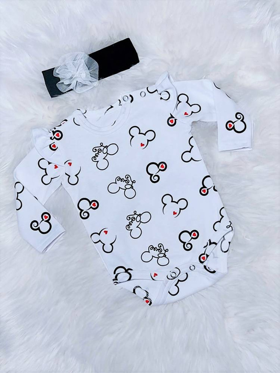 Love Body z długim rękawem Bambarillo biały