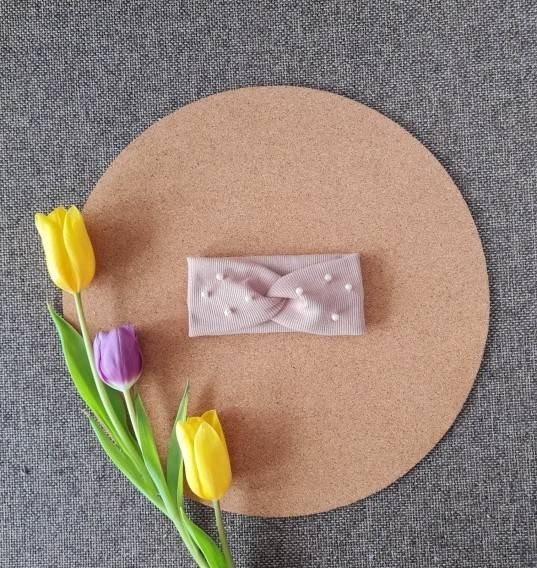 16DB Opaska dla dziewczynki Marija - beżowy