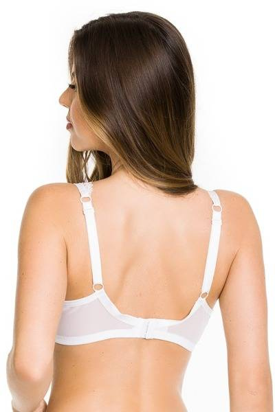 19122 Dots Bralette Biustonosz braletka Mediolano biały