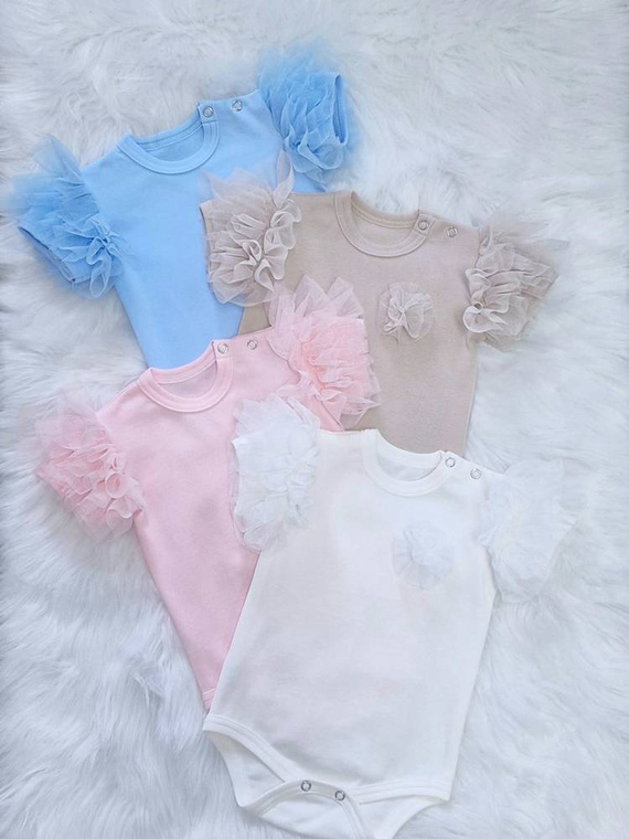 Inez Body z krótkim rękawem Bambarillo ecru