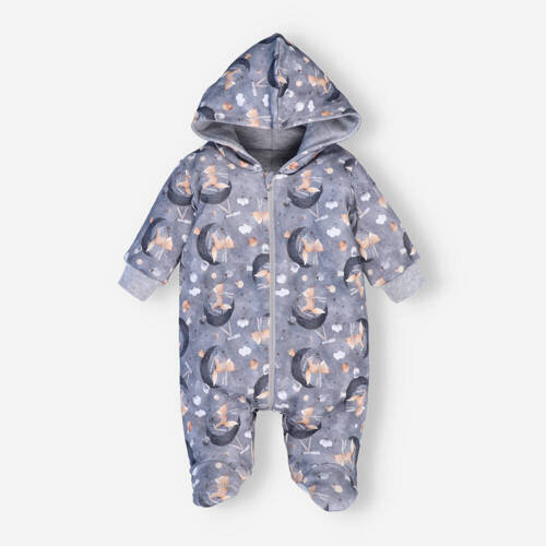 ABN-4645/LIS Space Tour Kombinezon z bawełny organicznej Nini szary