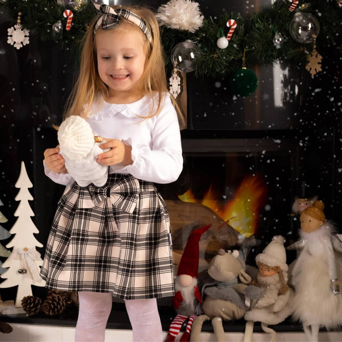 163571 Bluzka z długim rękawem "Magia Świąt" Nicol - biały