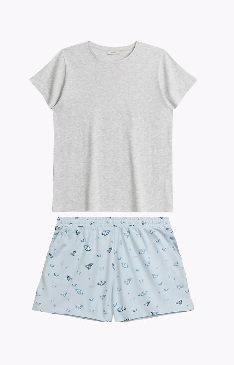 NLP-490/01 Piżama Damska  Atlantic- niebieski 