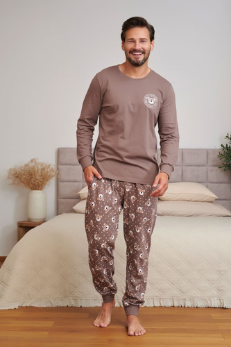 Doctor Nap 7508 Bear Club Piżama damska brązowa 100% bawełna misie