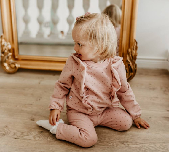 Hearts & Bears Bluza dziewczęca z falbanką Eevi