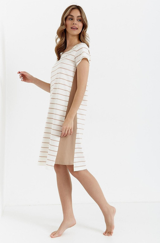 451  Koszula Nocna Cana - ecru cappuccino