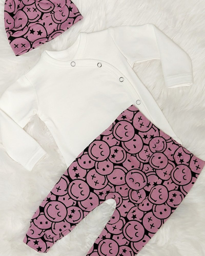 Emotki komplet 3-częściowy Bambarillo musztardowy