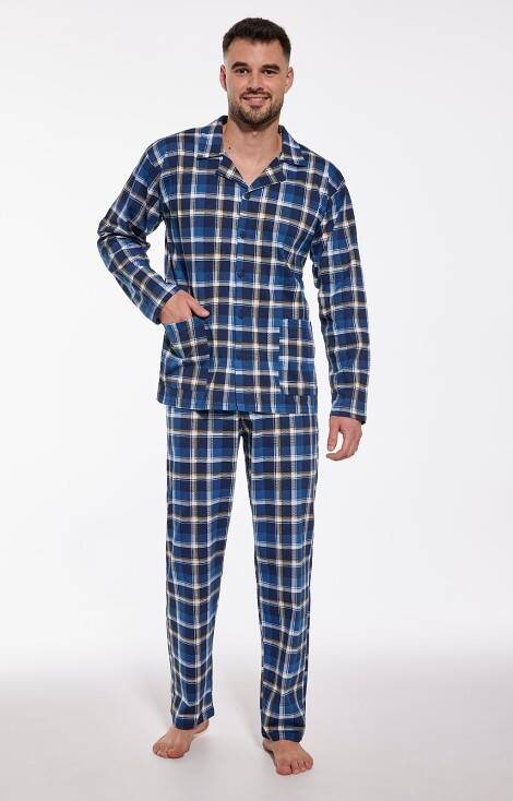 905/167 Dylan Piżama męska rozpinana Cornette granatowy