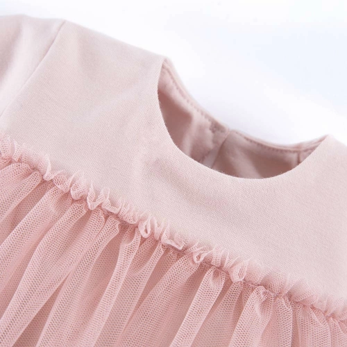 Ceremony Sukienka tiulowa z długim rękawem Eevi - różowy