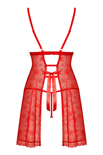 Claussica babydoll strój Mikołajki Obsessive czerwony