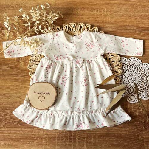 SB14302 Łączka Sukienkobody z długim rękawem Mamatti