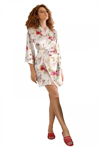 DK-P Flowers Podomka damska DKaren - biały 010