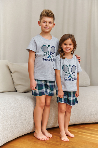 Piżama dziecięca 7402 Doctor Nap Tennis bawełniana