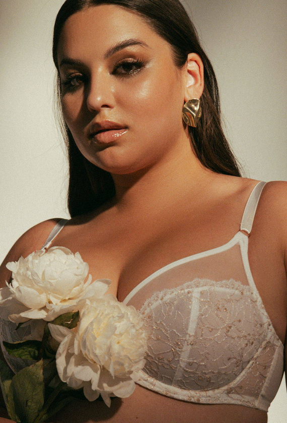 1396  Miękki Biustonosz Maxi  Ava ecru