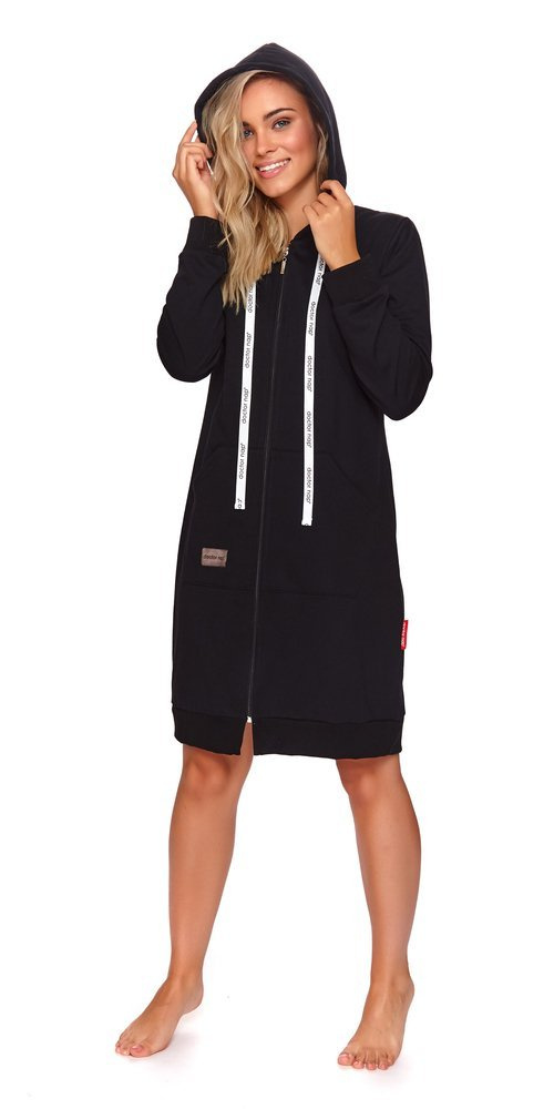 4136 Szlafrok damski Doctor Nap - black