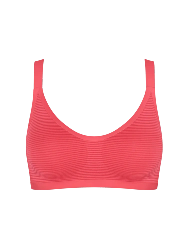 Sloggi ZERO Feel Air bralette bezszwowy – lekki, oddychający flamingo