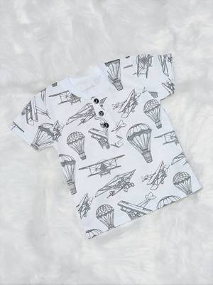 Aviator Koszulka dziecięca krótki rękaw Bambarillo biały