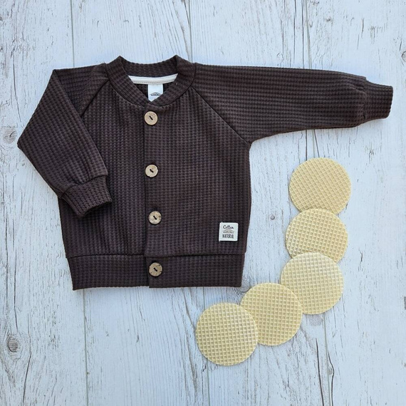 11249M "Natural Waffel" Bluza Makoma mocha