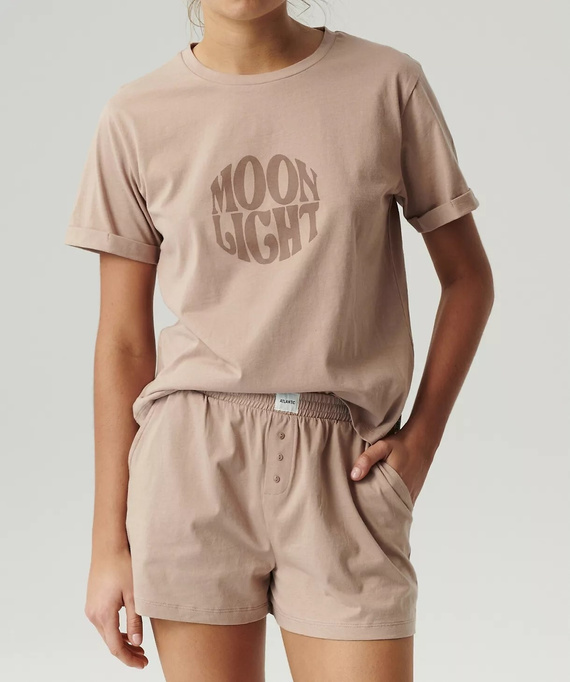 NLP-487 Piżama Damska Atlantic- beżowy