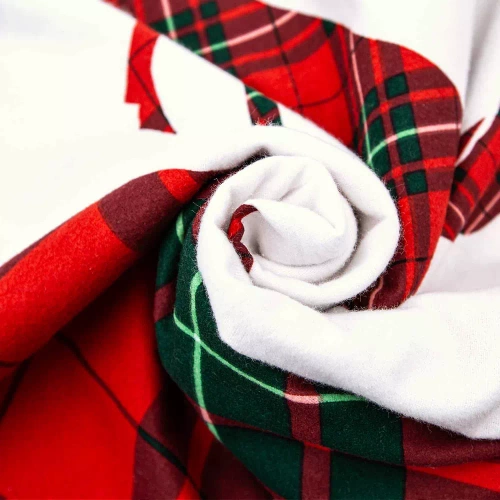 31507/1 Pościel flanelowa świąteczna renifery Darymex czerwony