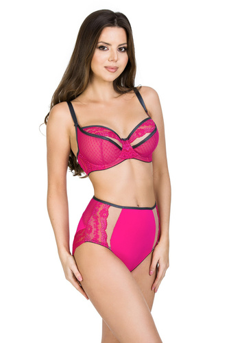 19111 Dots Figi damskie wysokie Mediolano różowy