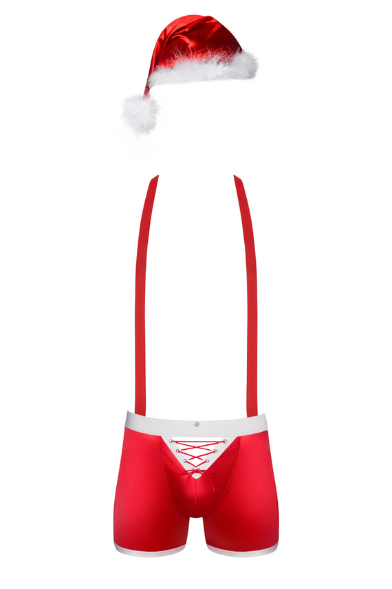 Mr Claus strój Mikołaja Obsessive czerwony