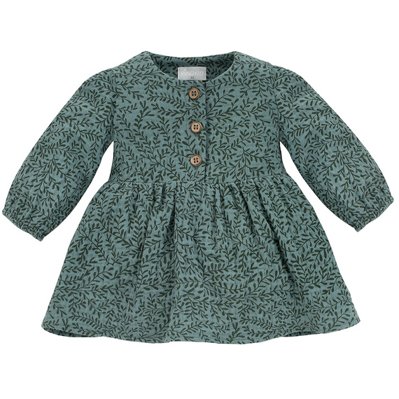 Tres Bien Sukienka z długim rękawem Pinokio - zielony 