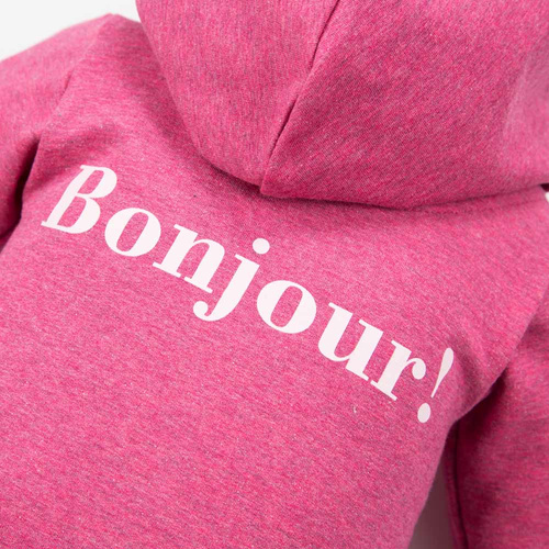 Bonjour Kombinezon dresowy z kapturem Eevi - bordowy