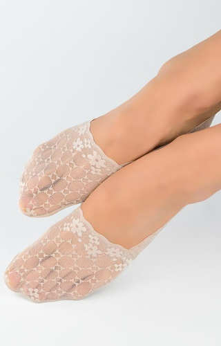 SN053 Baleriny stopki damskie Noviti - latte