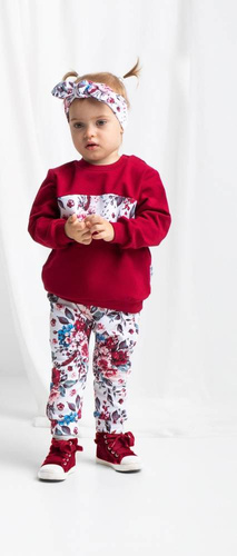 180273 Spodnie dresowe "Kate" Nicol - kwiaty