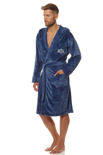 2110 Costa Szlafrok Męski L&L - navy