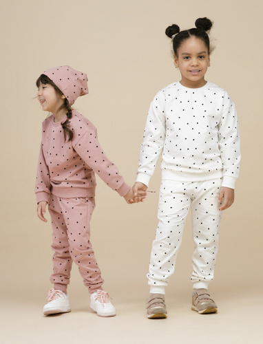 Tres Bien Bluza wciągana Pinokio - ecru groszki