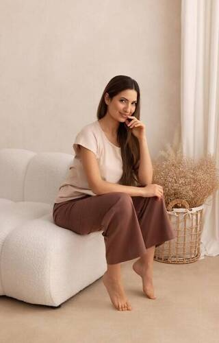 699 Piżama damska Regina - beżowy