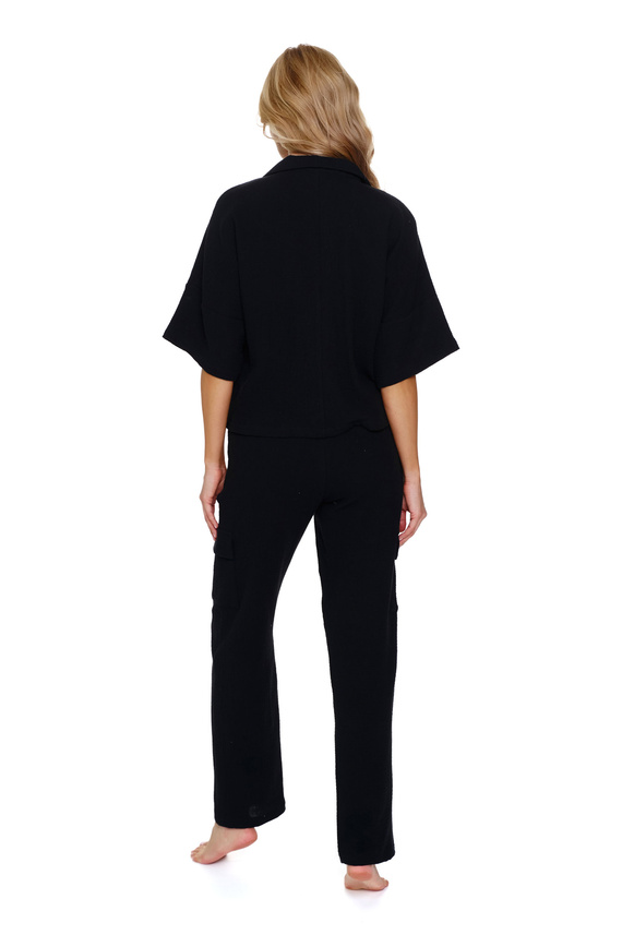 7236 Piżama Damska Muślin Doctor Nap - black