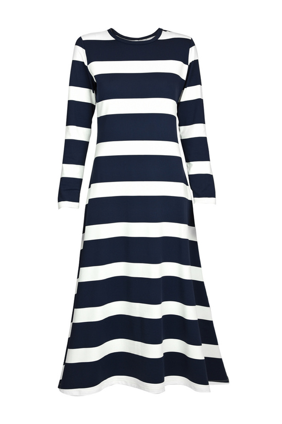 20018 Marine Sukienka Mediolano granatowy