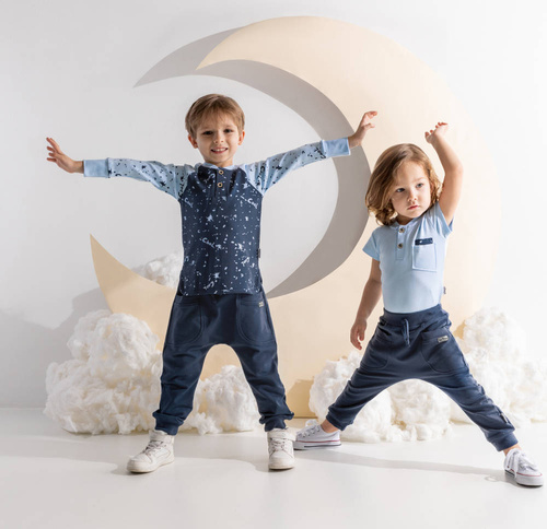 185276 Maks Spodnie dresowe Nicol - granatowy