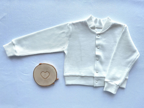 Bomberka BS002 Mamatti 97% bawełna, napy – stylowy komplet, ecru