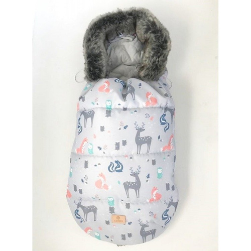 Śpiworek do wózka Premium Woodland Makaszka