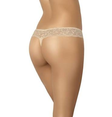 318 Comfo Stringi z koronką Teyli - beżowe