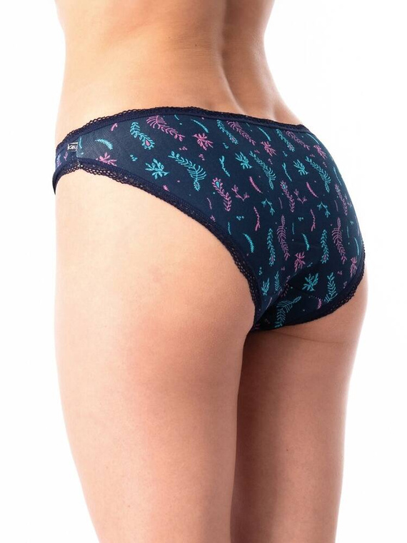 LPR 535  A'2 Figi damskie 2-pak Key granatowy różowy