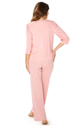 86658 Patrycja piżama damska Mewa ciemny różowy