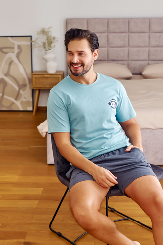 7232 Piżama Męska Doctor Nap - ice blue