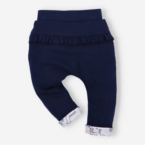 Jelonki Spodnie dresowe z bawełny organicznej Nini granatowy