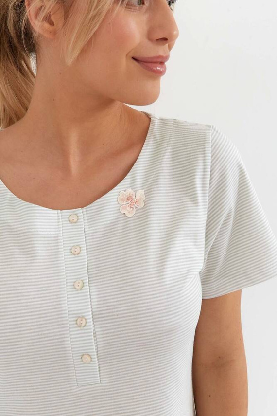 235  Koszula Nocna Cana -ecru