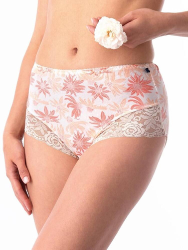 LPF 531  A'2 Figi damskie 2-pak Key koralowy ecru