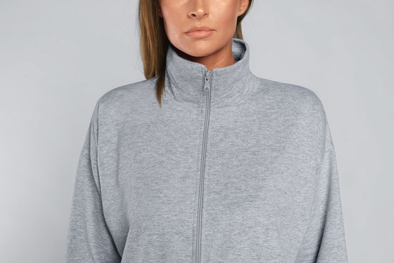 Grafi Szlafrok Damski na zamek Italian Fashion- melanż 