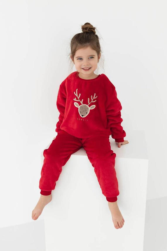 Harriet Kids Piżama dziecięca Sensis -czerwony