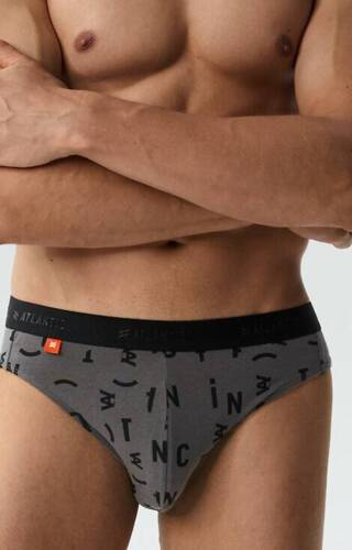 3MP-161 A'3 Slipy męskie Atlantic - zielony-czarny-grafitowy