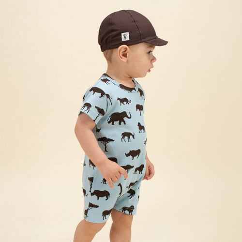 Safari Rampers niemowlęcy Pinokio - afryka niebieski