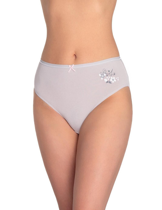 Figi damskie L-120BI-96 Lama szary grafitowy– bawełniane, 3-pak, wygodne i klasyczne